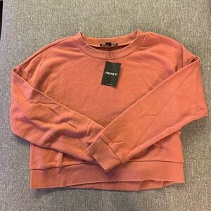 Soft crop crew sweatshirt